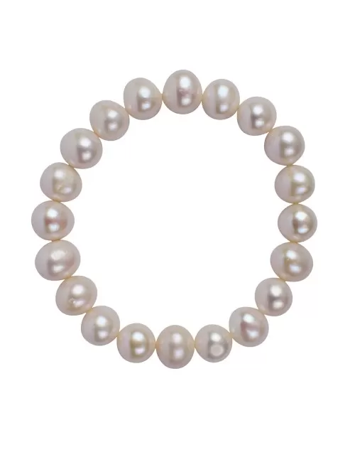 Armband - Perle (weiß), 10 - 11mm