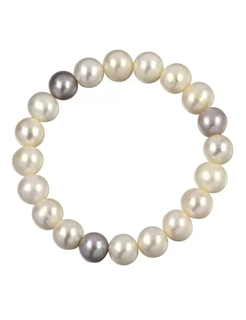 Armband - Perle weiß/silber