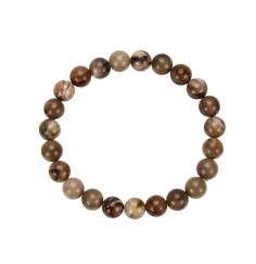 Armband - versteinertes Holz, 08mm Kugeln