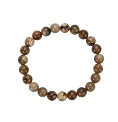 Armband - versteinertes Holz, 08mm Kugeln