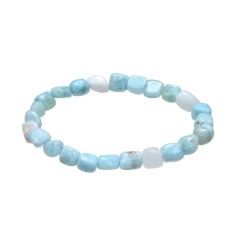 Armband - Larimar (extra), 08-10mm Nuggets