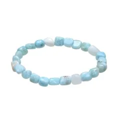Armband - Larimar (extra), 08-10mm Nuggets