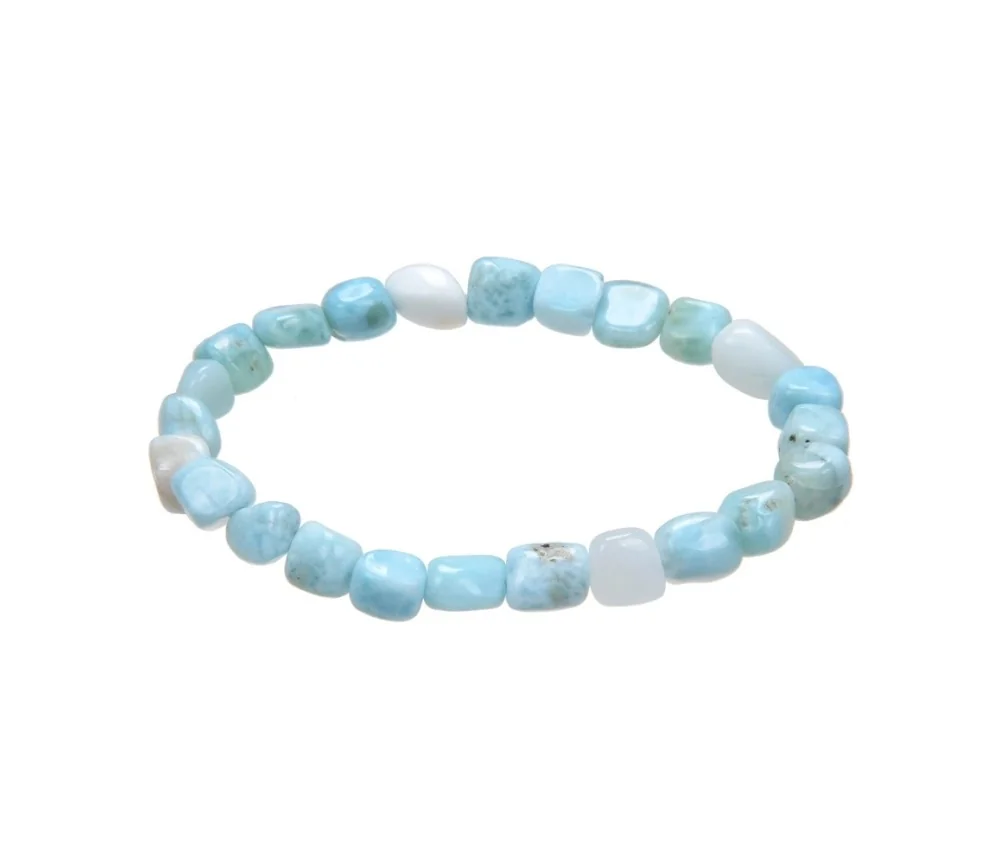 Armband - Larimar (extra), 08-10mm Nuggets