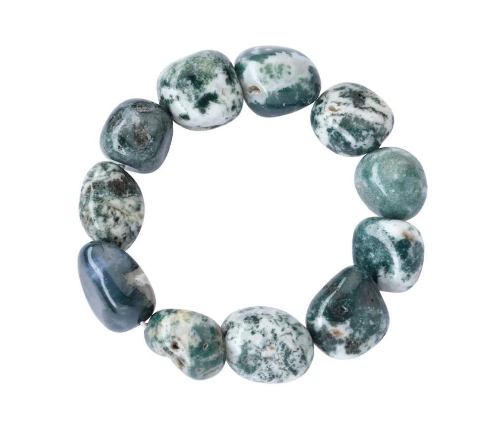 Armband - Baumachat, 18 - 22mm Nuggets (groß)