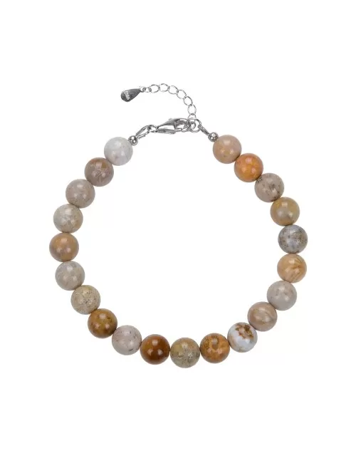 Armband - versteinerte Koralle