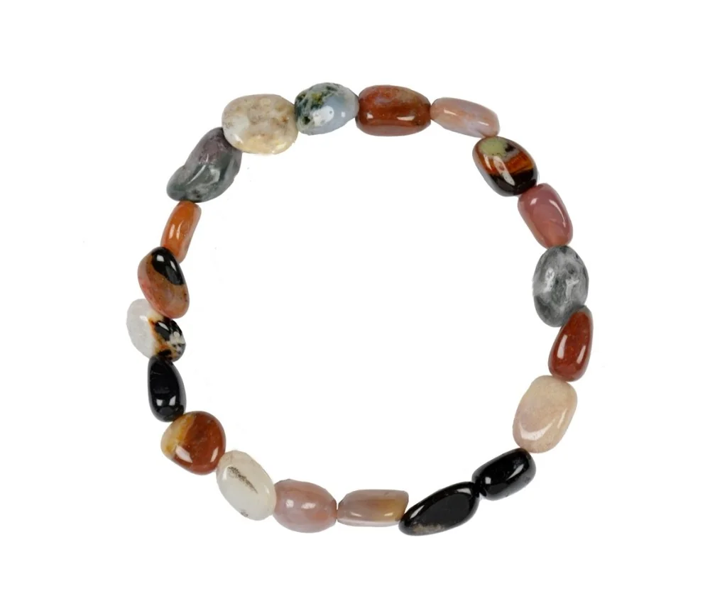 Armband - Sardonyx, 15 - 20mm Nuggets (klein)