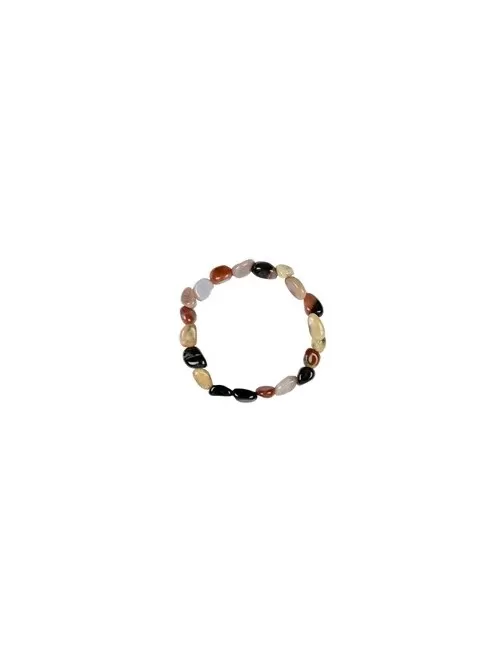Armband - Sardonyx, 15 - 20mm Nuggets (klein)