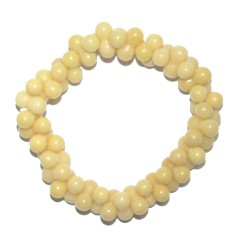 Armband - Serpentin (gelb), YinYang, 06mm