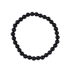 Armband - Obsidian (schwarz), 06mm Kugeln