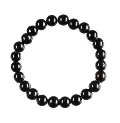 Armband - Obsidian (schwarz), 08mm Kugeln