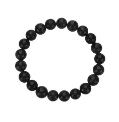 Armband - Obsidian (schwarz), 10mm Kugeln, 21cm