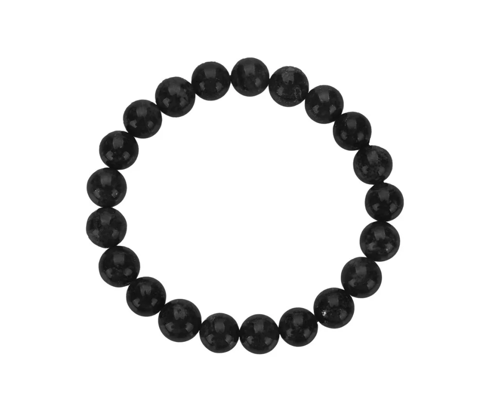 Armband - Obsidian (schwarz), 10mm Kugeln, 21cm