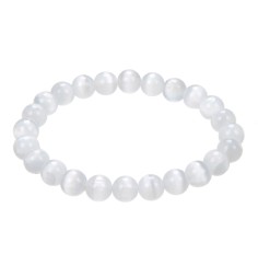 Armband - Selenit, 08mm Kugeln