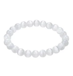 Armband - Selenit, 08mm Kugeln