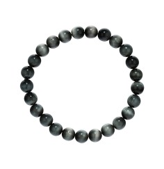 Armband - Quarz-Katzenauge, 08mm Kugeln