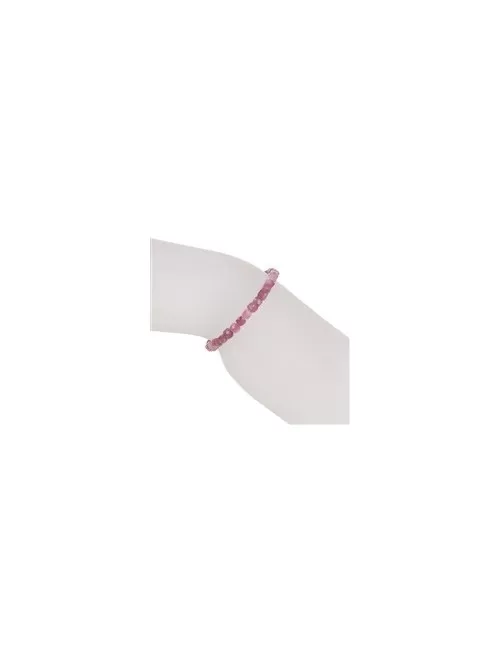 Armband - Turmalin (pink), 04mm Würfel, facettiert