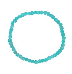 Armband - Amazonit, 04mm Würfel, facettiert