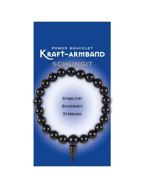 Armband - Kraft - Schungit (stab.)