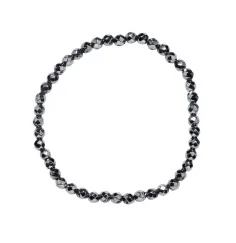 Armband - Silizium (synt.), 04mm Kugeln, facettiert