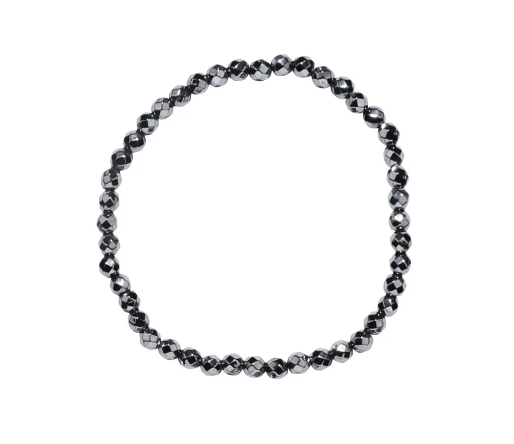 Armband - Silizium (synt.), 04mm Kugeln, facettiert