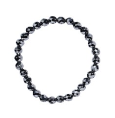 Armband - Silizium (synt.), 06mm Kugeln, facettiert