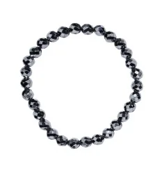 Armband - Silizium (synt.), 06mm Kugeln, facettiert