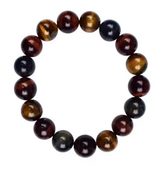 Armband - Tigerauge (gemischt), 12mm Kugeln