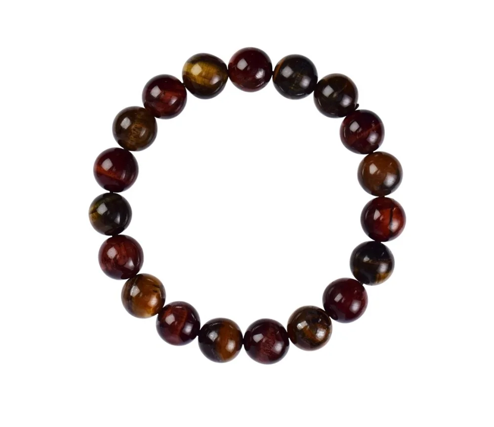 Armband - Tigerauge (gemischt), 10mm Kugeln
