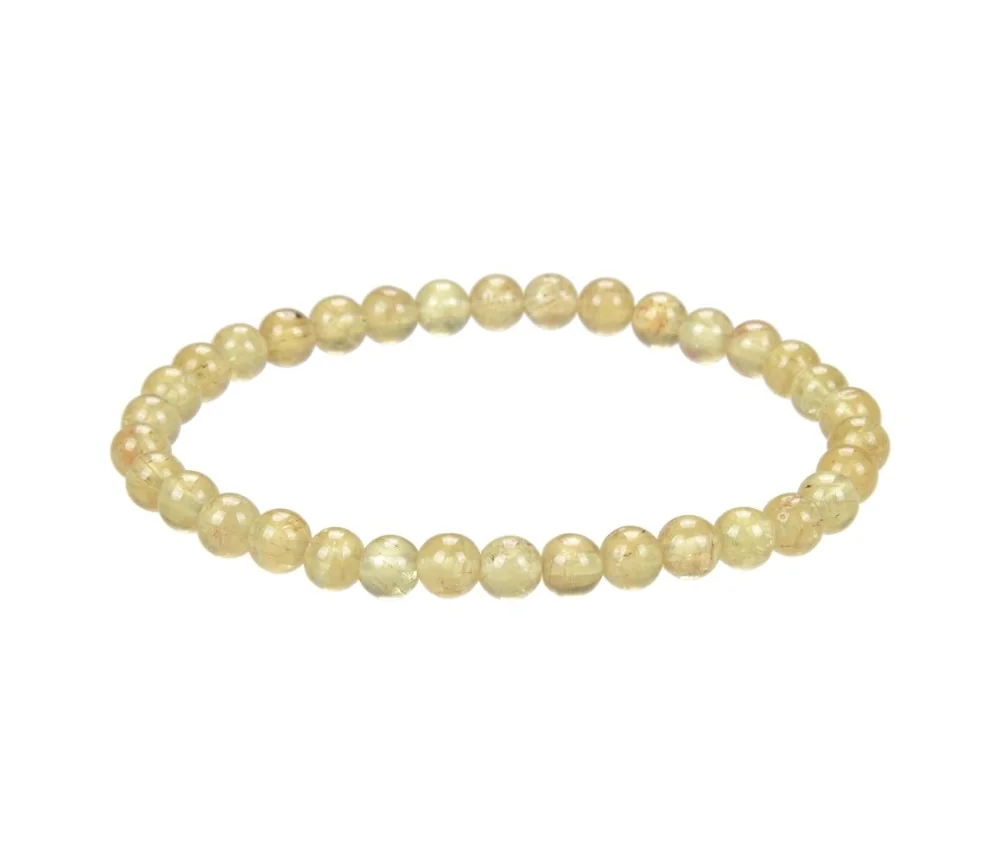 Armband - Apatit (gelb), 06mm Kugeln