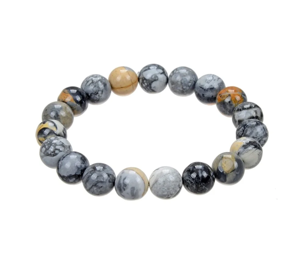 Armband - Maligano-Jaspis, 10mm Kugeln, 19cm