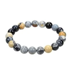 Armband - Maligano-Jaspis, 10mm Kugeln, 21cm