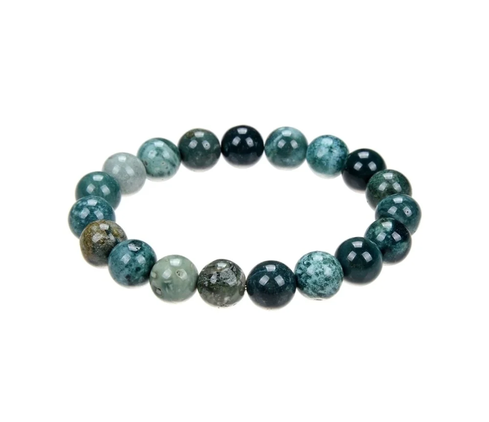 Armband - Ozelot-Jaspis, 10mm Kugeln, 19cm