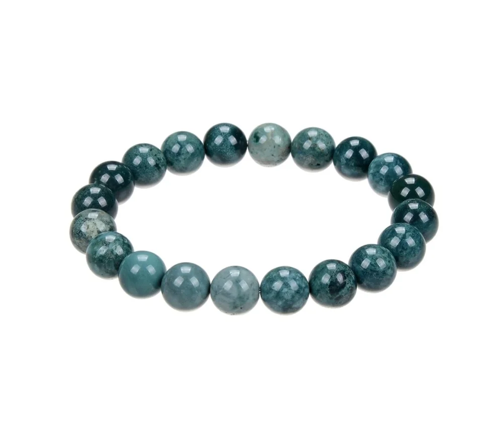 Armband - Ozelot-Jaspis, 10mm Kugeln, 21cm