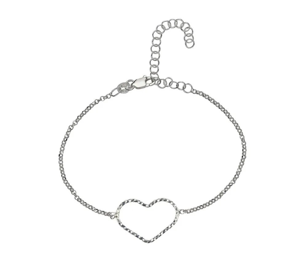 Armband - Glücksband Herz, 16 - 21cm