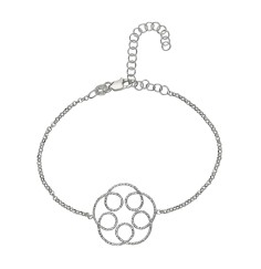 Armband - Glücksband Blüte, 16 - 21cm