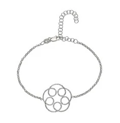 Armband - Glücksband Blüte, 16 - 21cm