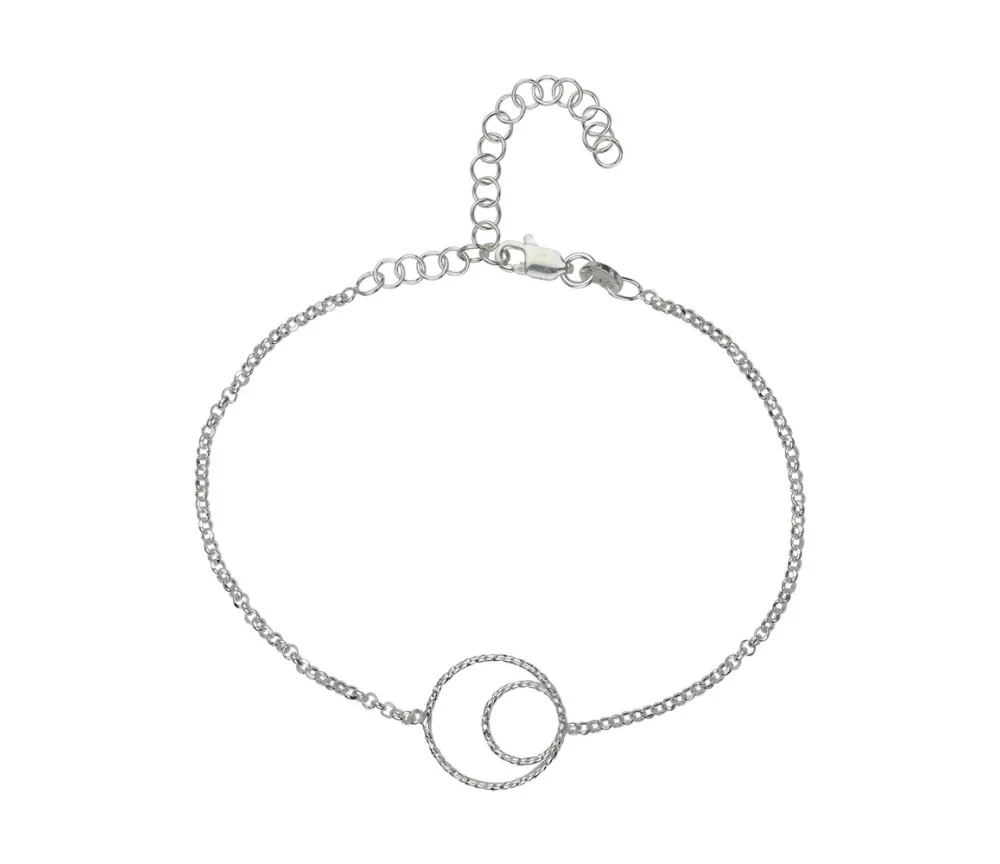 Armband - Glücksband Kreise, 16 - 21cm