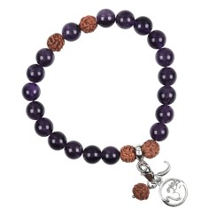 Armband - Edelsteinmala - Amethyst (Sahasrara - Kronen-Chakra)