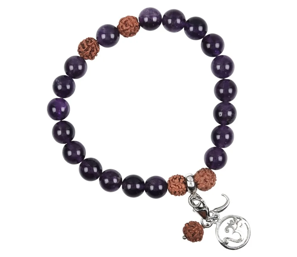 Armband - Edelsteinmala - Amethyst (Sahasrara - Kronen-Chakra)