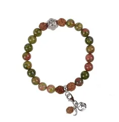 Armband - Edelsteinmala - Unakit (Regeneration)