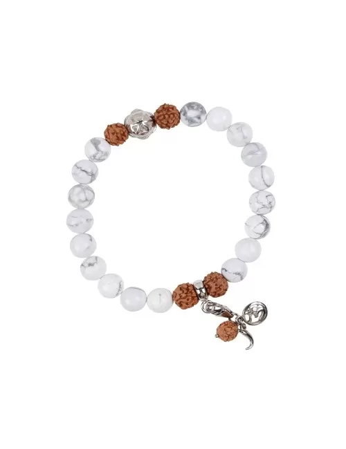 Armband - Edelsteinmala - Magnesit (Gelassenheit)