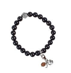 Armband - Edelsteinmala - Schungit (stab.)