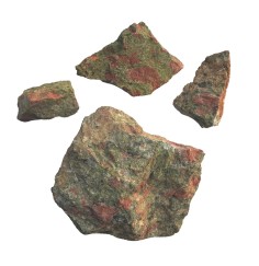 Heilsteine & Edelsteine - Dekosteine - Unakit, 05 - 14cm - 1Kg Beutel