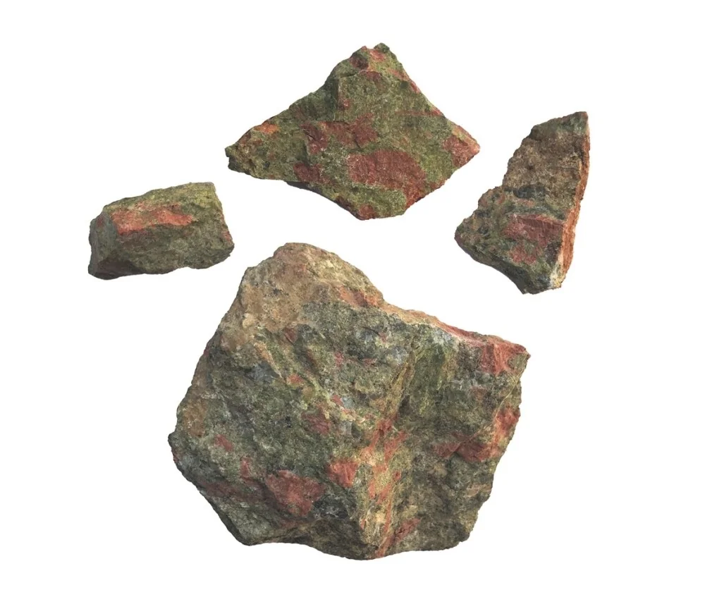 Heilsteine & Edelsteine - Dekosteine - Unakit, 05 - 14cm - 1Kg Beutel