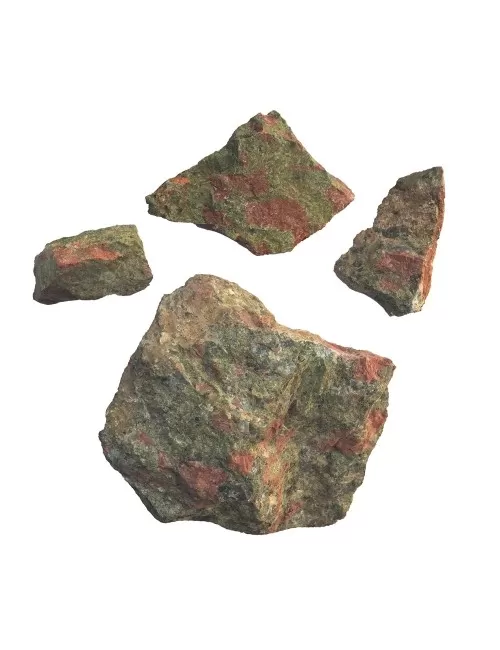 Heilsteine & Edelsteine - Dekosteine - Unakit, 05 - 14cm - 1Kg Beutel