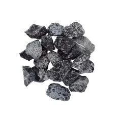 Heilsteine & Edelsteine - Dekosteine - Schneeflocken-Obsidian, 02 - 05cm - 1Kg Beutel