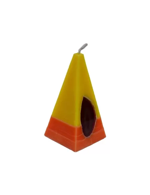 Kerze - Achat Edelstein - gelb/orange