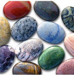 Heilsteine & Edelsteine - Linsenstein - gemischte Sorten - 50er Pack im Beutel