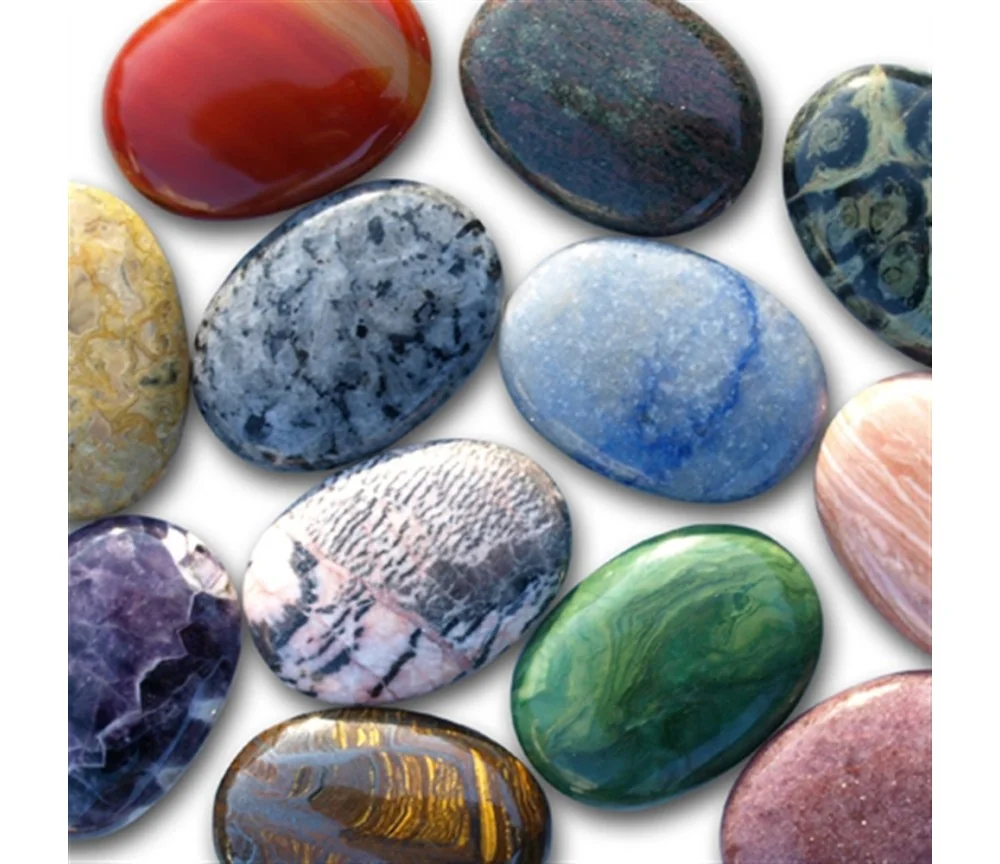 Heilsteine & Edelsteine - Linsenstein - gemischte Sorten - 50er Pack im Beutel