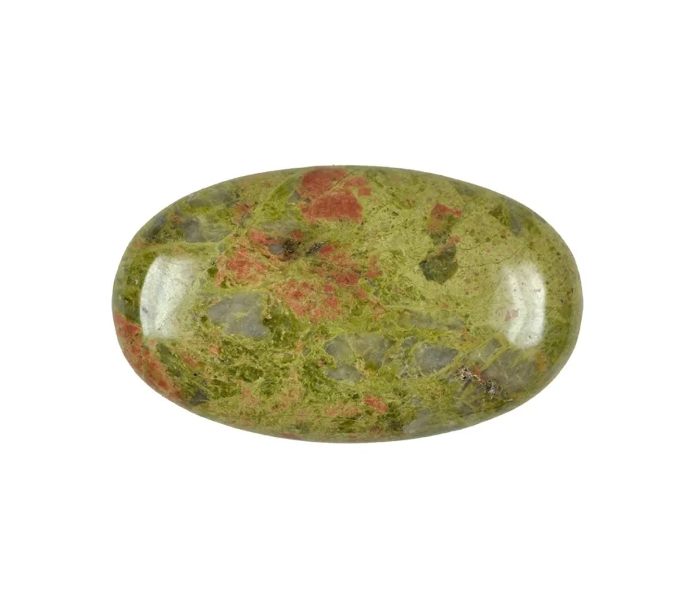 Heilsteine & Edelsteine - Linsenstein - Unakit (Epidot-Feldspat)